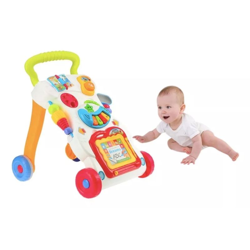 STALION - Andadera Musical Para Bebe Didáctica Tablero Mágico