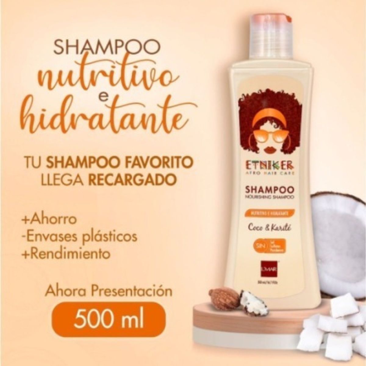 LMAR - Shampoo Nutritivo Etniker 500 ml