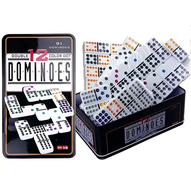 GENERICO - Super Domino Profesional 91 Piezas Juega13 Personas