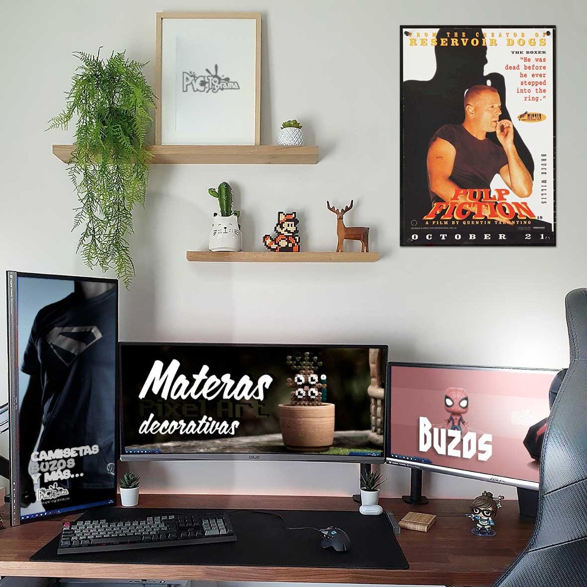 NEW PRINT - Póster Pulp Fiction Película Afiche Impresión Fotográfica