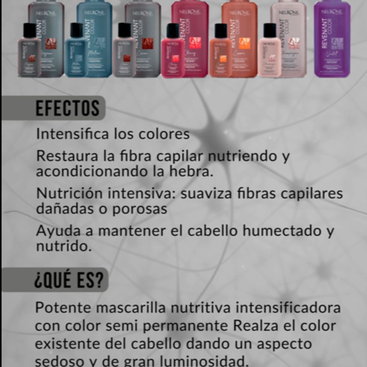 NEURONE COSMETICA - Neurone Revenant Champagne 400ml  Mascarilla Intensificadora Nacarada