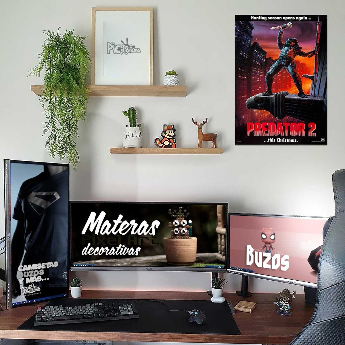 NEW PRINT - Póster Predator 1 Película Afiche Impresión Fotográfica