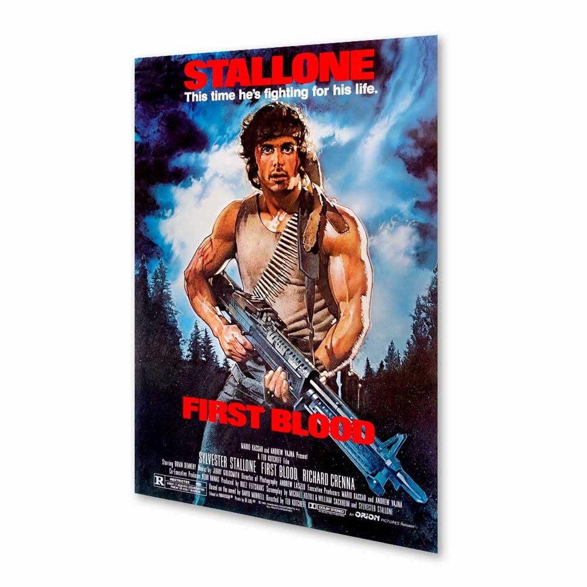 NEW PRINT - Póster Rambo First Blood Part 1 Película Afiche Impresión Fotográfica