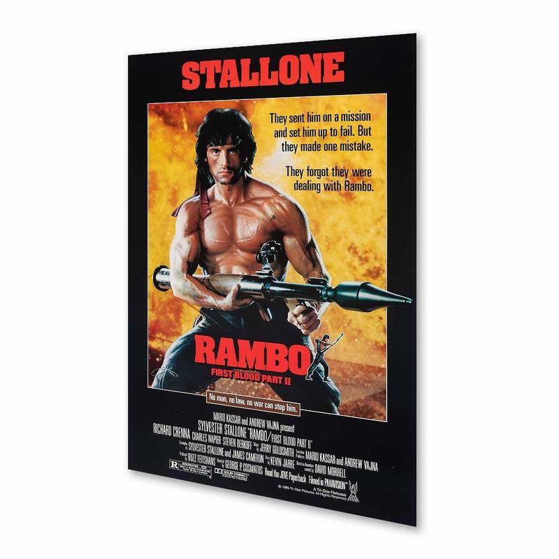 NEW PRINT - Póster Rambo First Blood Part 2 Película Afiche Impresión Fotográfica