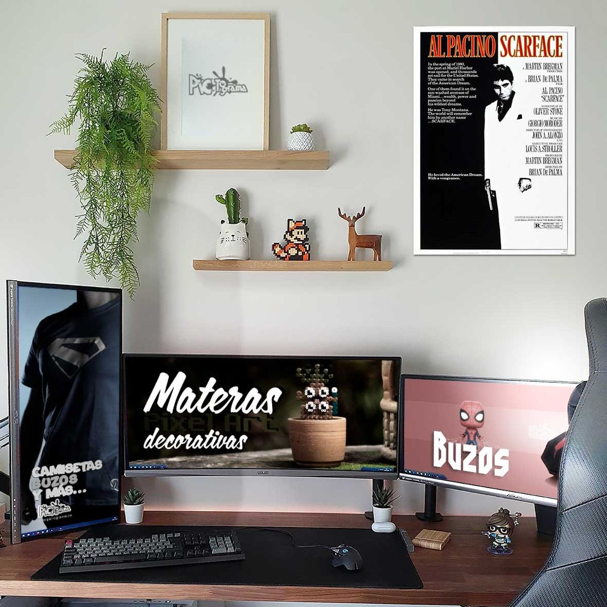 NEW PRINT - Póster Scarface Película Afiche Impresión Fotográfica