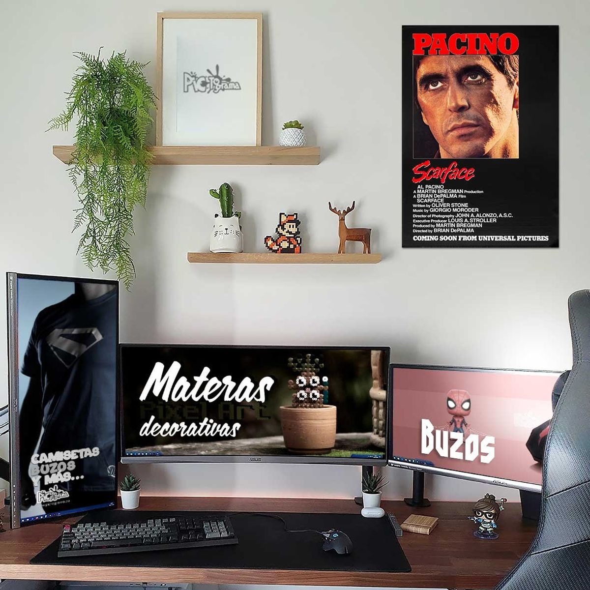 NEW PRINT - Póster Scarface Película Afiche Impresión Fotográfica