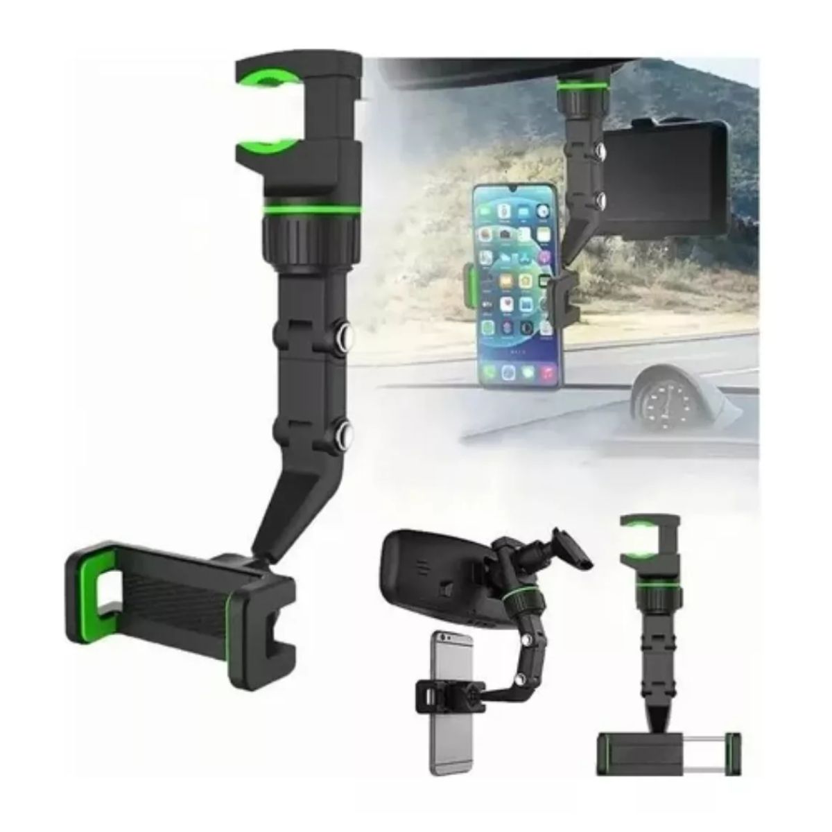 AFM - Soporte Para Teléfono Con Espejo Retrovisor 360º Multiuso