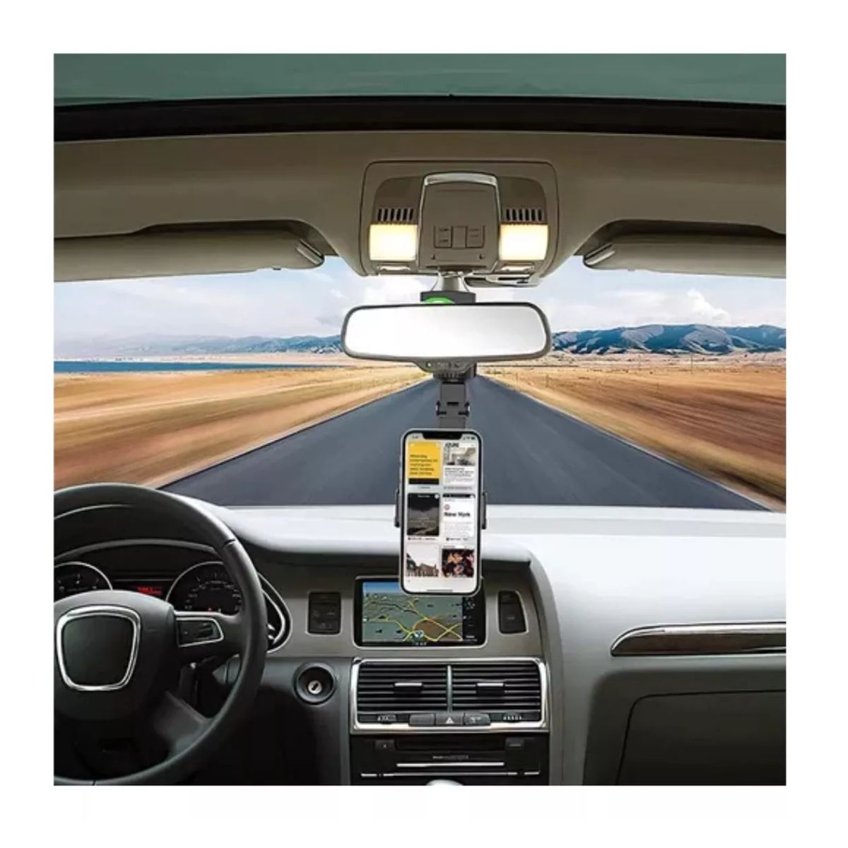 AFM - Soporte Para Teléfono Con Espejo Retrovisor 360º Multiuso