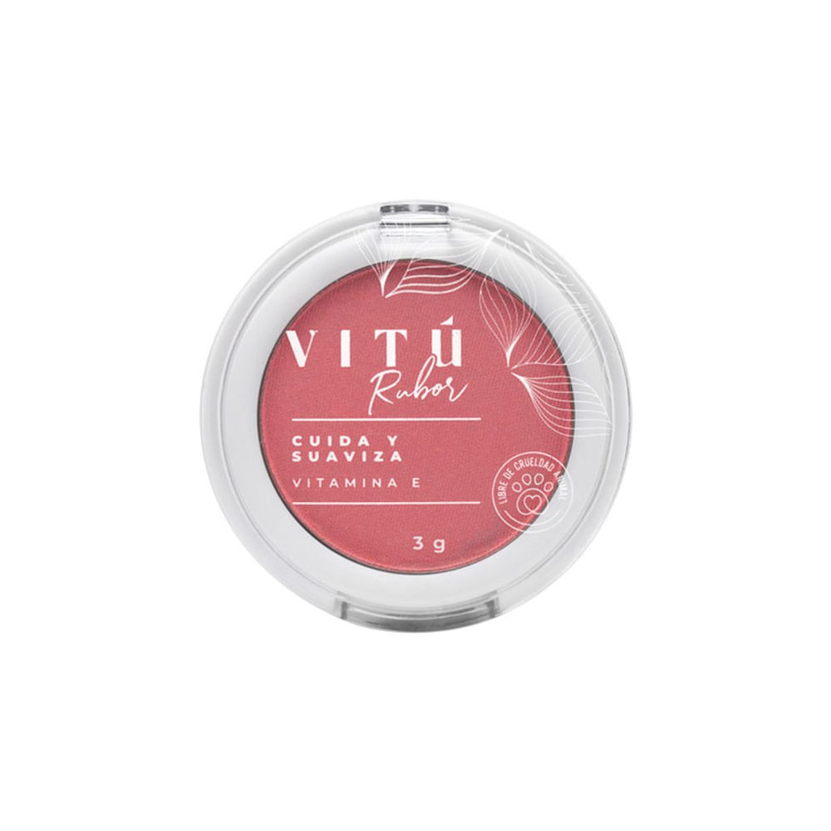 VITU - Rubor Vitú Compacto Vitamina E Tono 01 Frutos Rojos