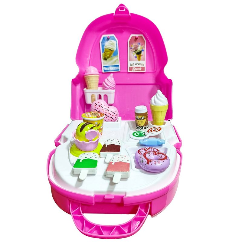 GENERICO - Set  Kit Heladeria Conos Bolso Morral Plastilina Juguete
