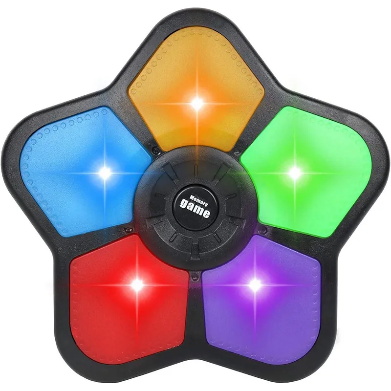 GENERICO - Juego De Memoria Luz Y Sonido Interactivo Estrella + Bateria