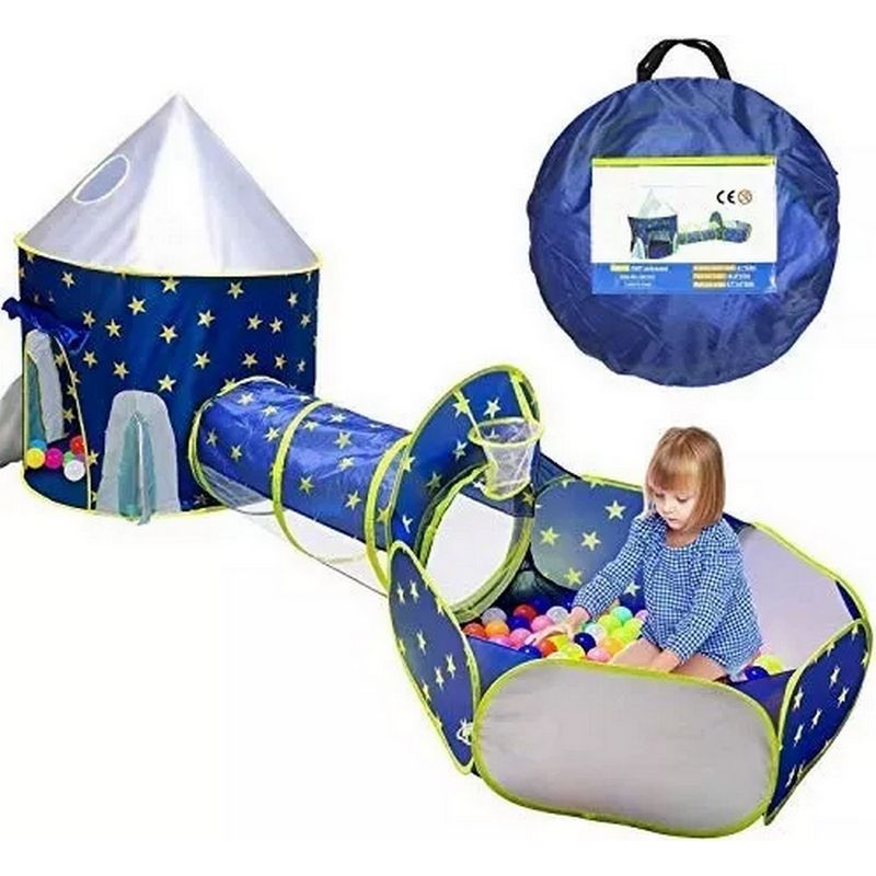 GENERICO - Carpa Camping Set Campamento Infantil Unisex Tunel Pelotas