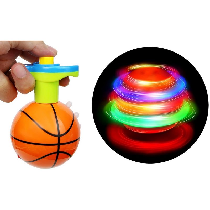 GENERICO - Trompo Luces Balon Baloncesto Basketball Musica Divertido
