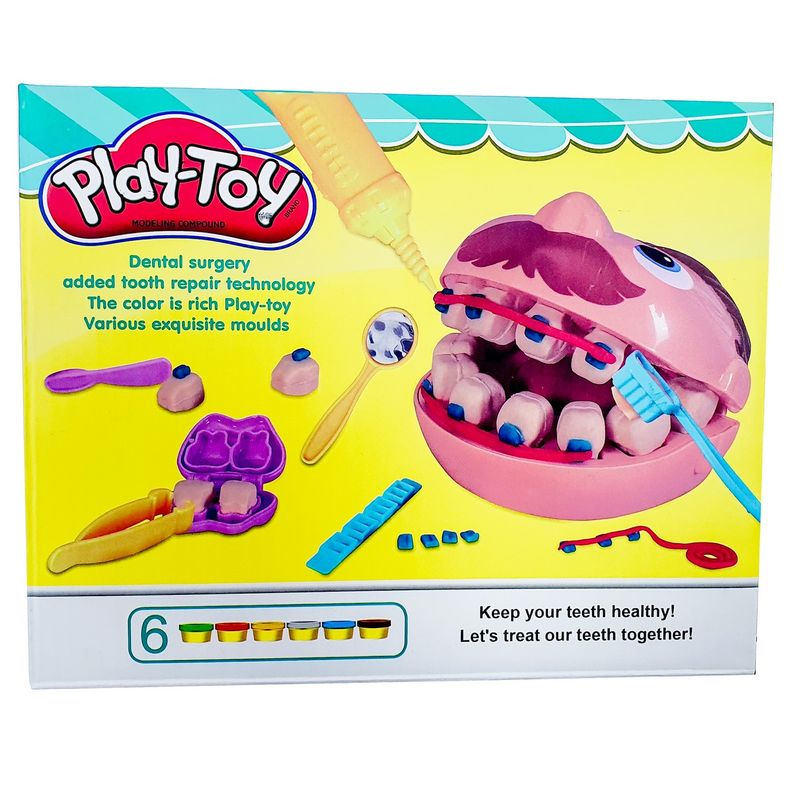 GENERICO - Set  Kit Dentista Doctor Muelitas Plastilina Juguete