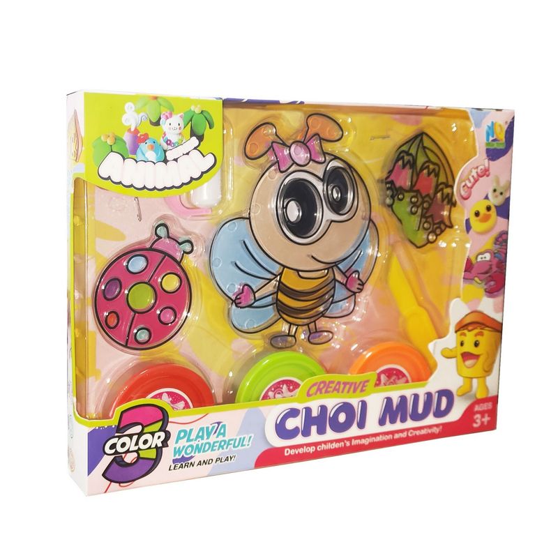 GENERICO - Set  Kit Figura Mariquita Abeja Plastilina Juguete