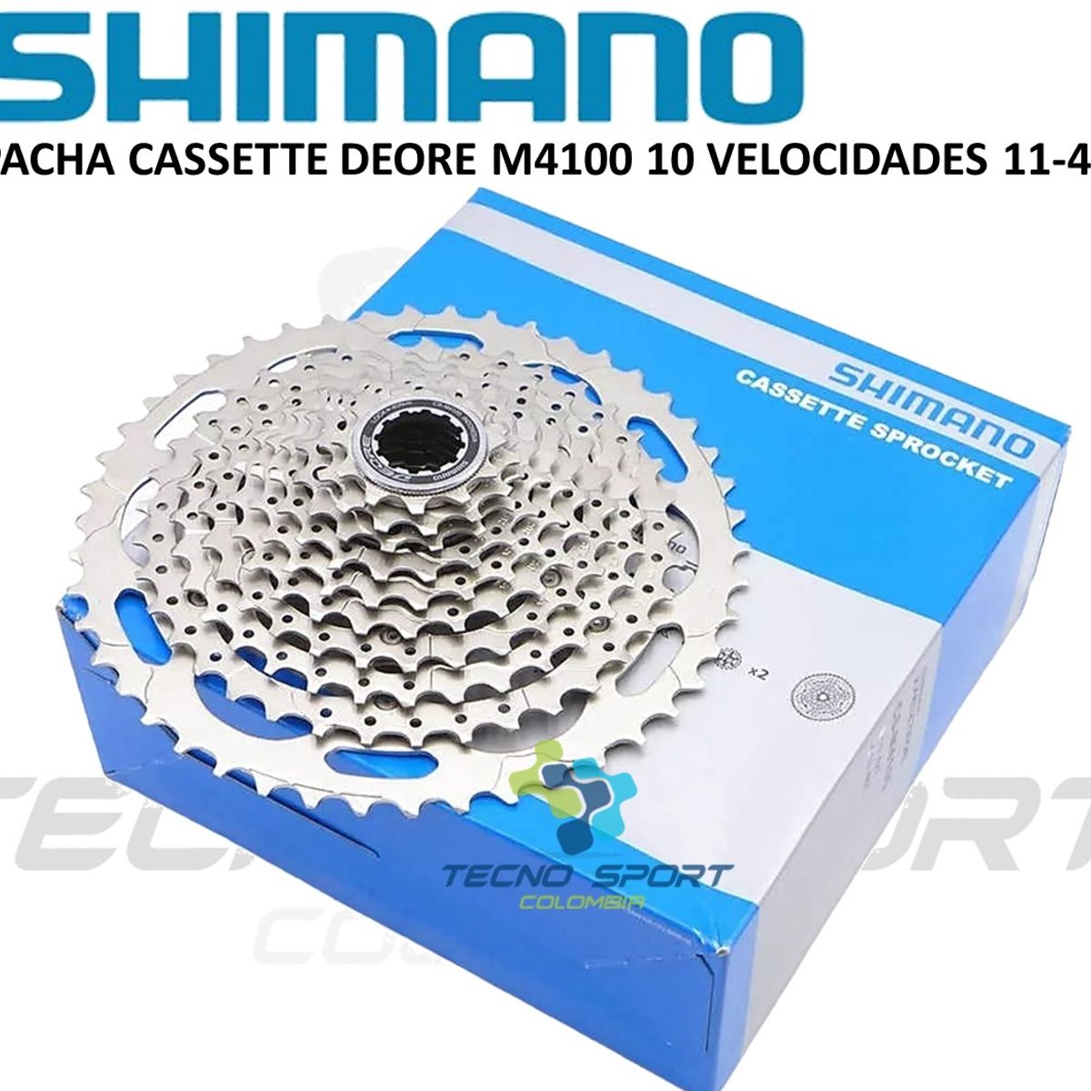 SHIMANO - Pacha Bicicleta Shimano Cassette 1142 Deore M4100 10v