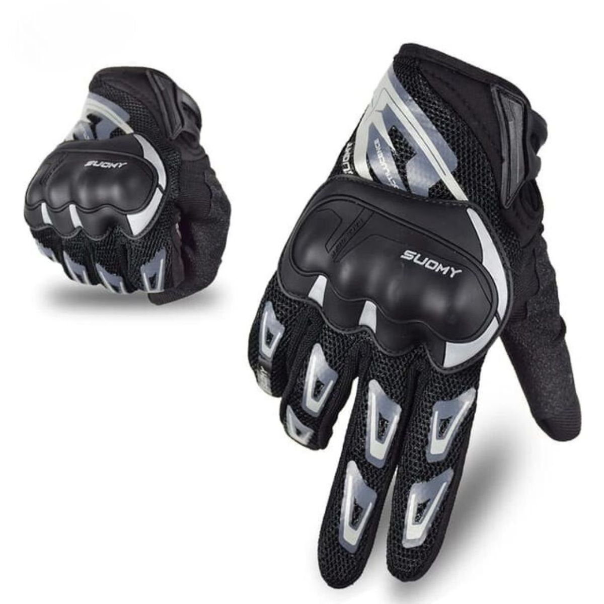SUOMY - Guantes de Moto transpirables hombre y mujer de malla con táctil