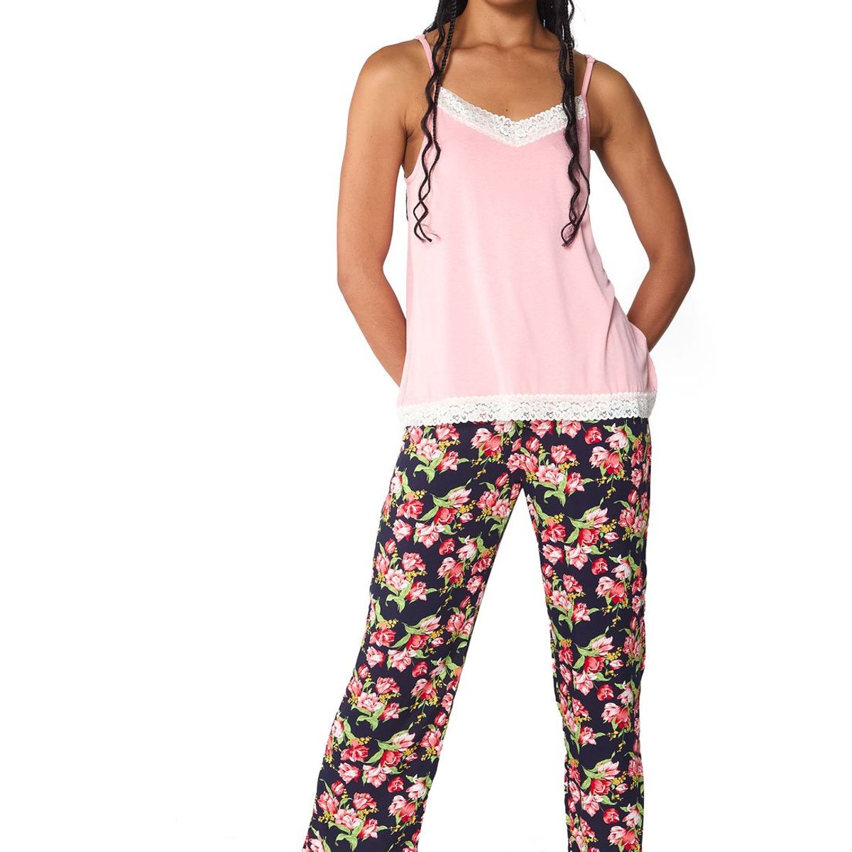 SANTANA - Pijama Mujer Ivanna Rosado