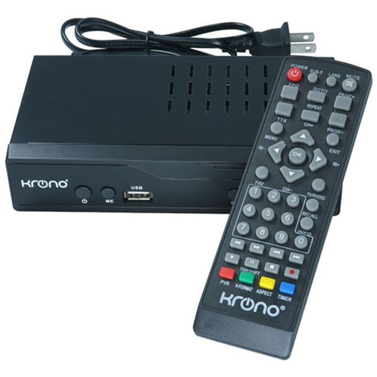 KRONO - Decodificador Tdt  Full HD para Tv Digital DVB-T2