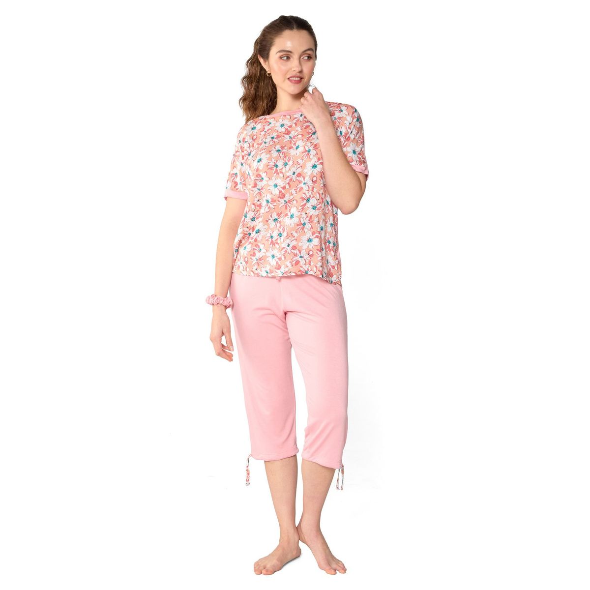 SANTANA - Pijama Mujer Camelia Salmón