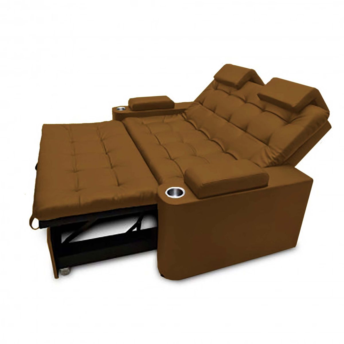 MAGIC CLASS - SOFÁ CAMA DE LUJO ATENAS ECOCUERO CAFÉ
