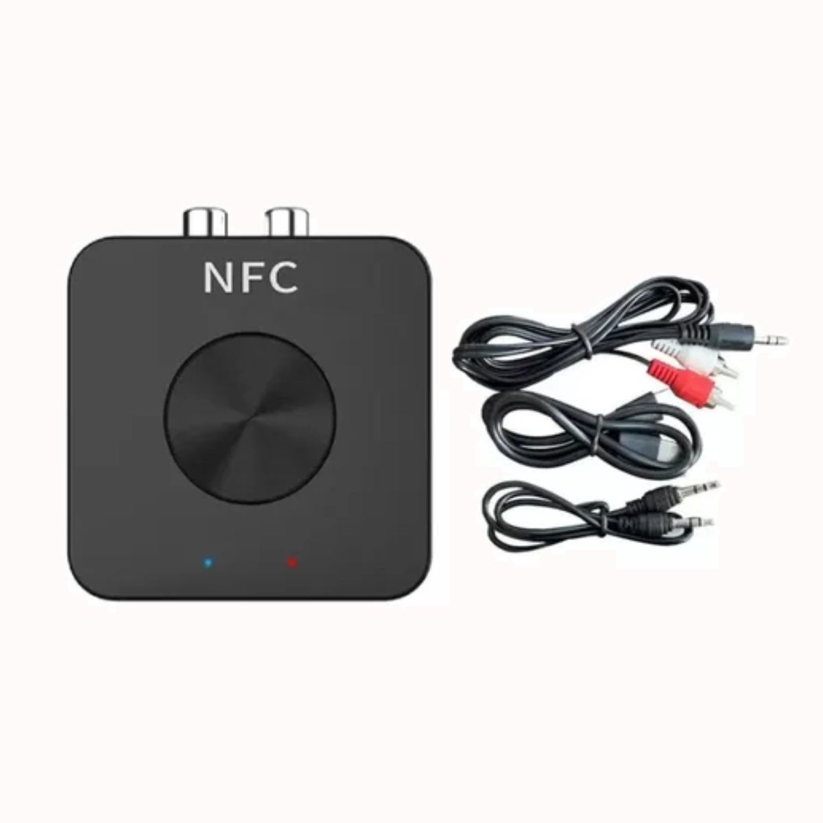 GENERICO - Transmisor Y Receptor Bluetooth Nfc Rca Aux 8 Horas Bt-21