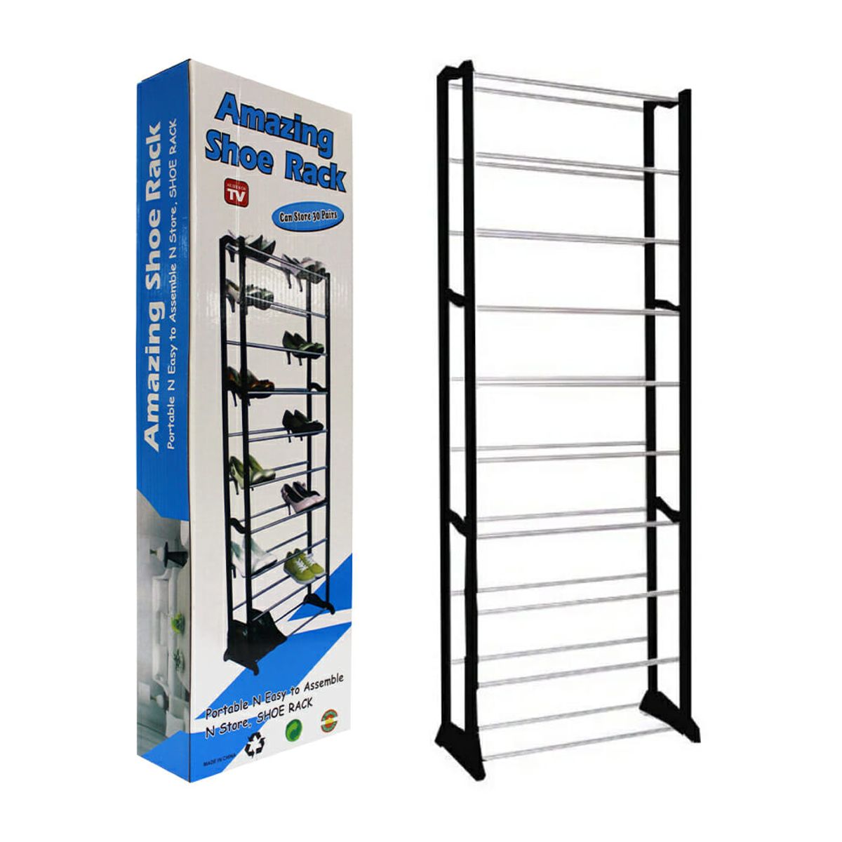 GENERICO - Organizador De Zapatos 10 Niveles Hasta 30 Pares