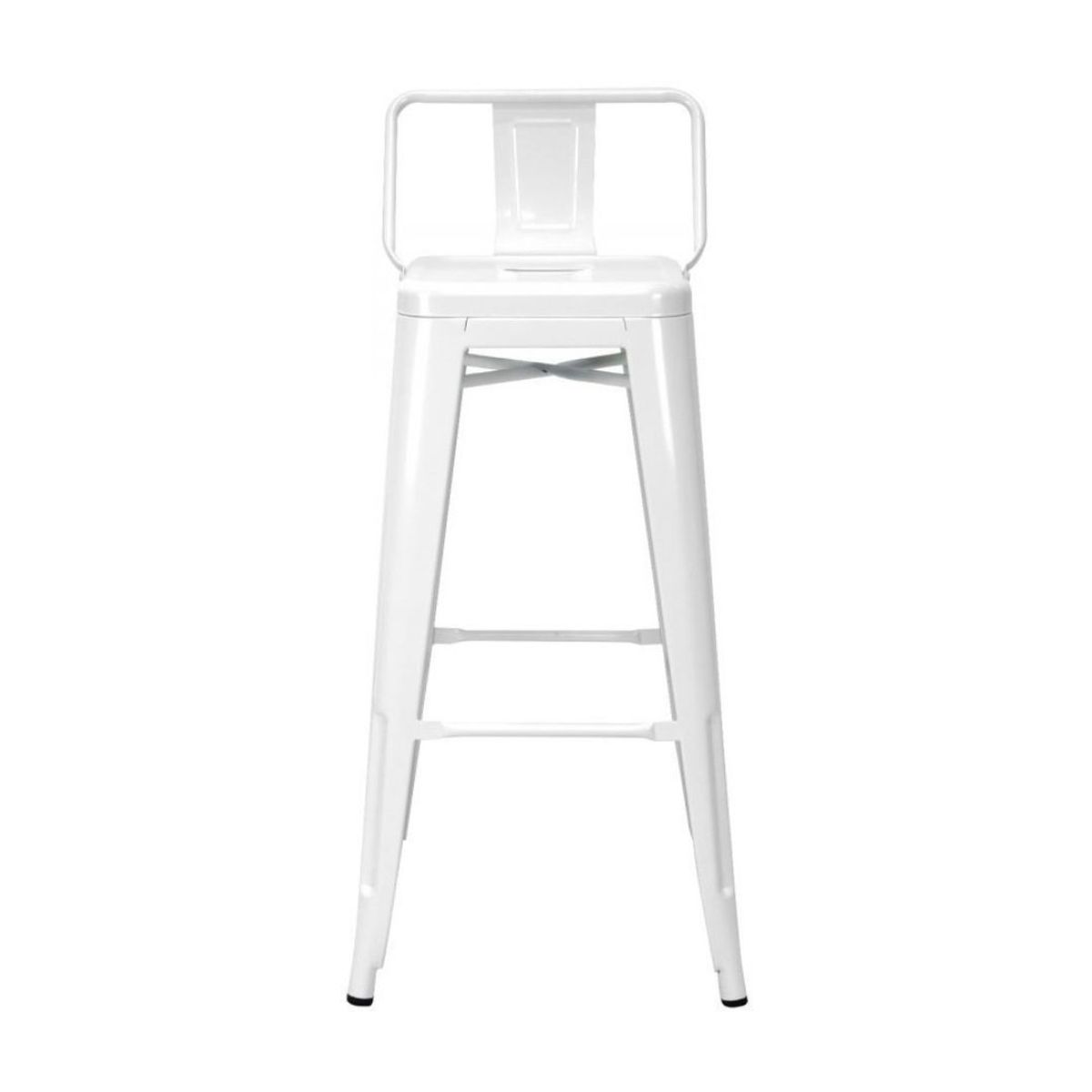 MOBLIHOUSE - Butaco Alto Para Barra Metalico Con Espaldar