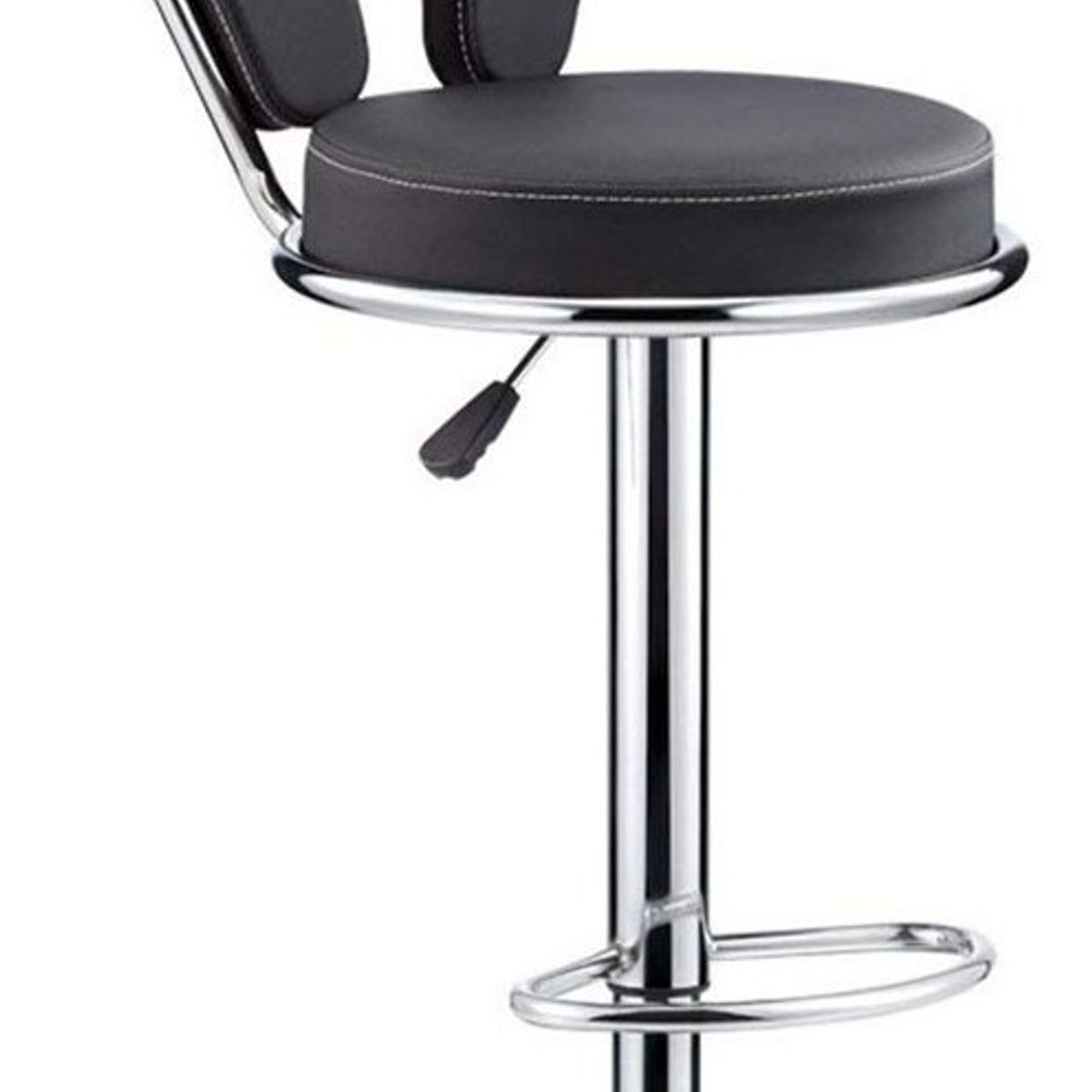 MOBLIHOUSE - Silla Bar Espaldar En U Negro