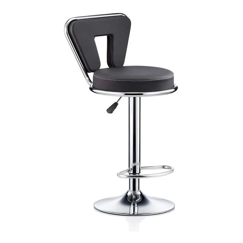 MOBLIHOUSE - Silla Bar Espaldar En U Negro