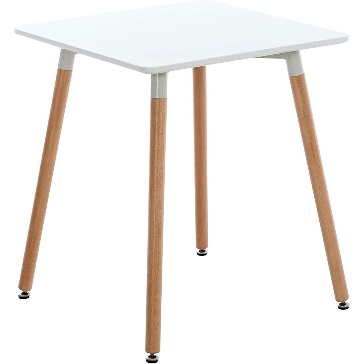 MOBLIHOUSE - Mesa Mdf Cuadrada Blanca 80cm Moblihouse_.