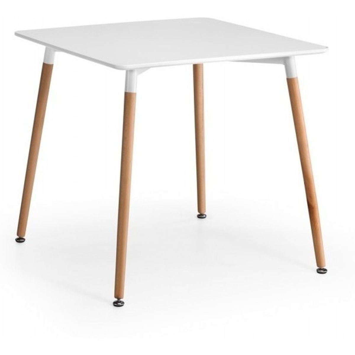 MOBLIHOUSE - Mesa Mdf Cuadrada Blanca 80cm Moblihouse_.