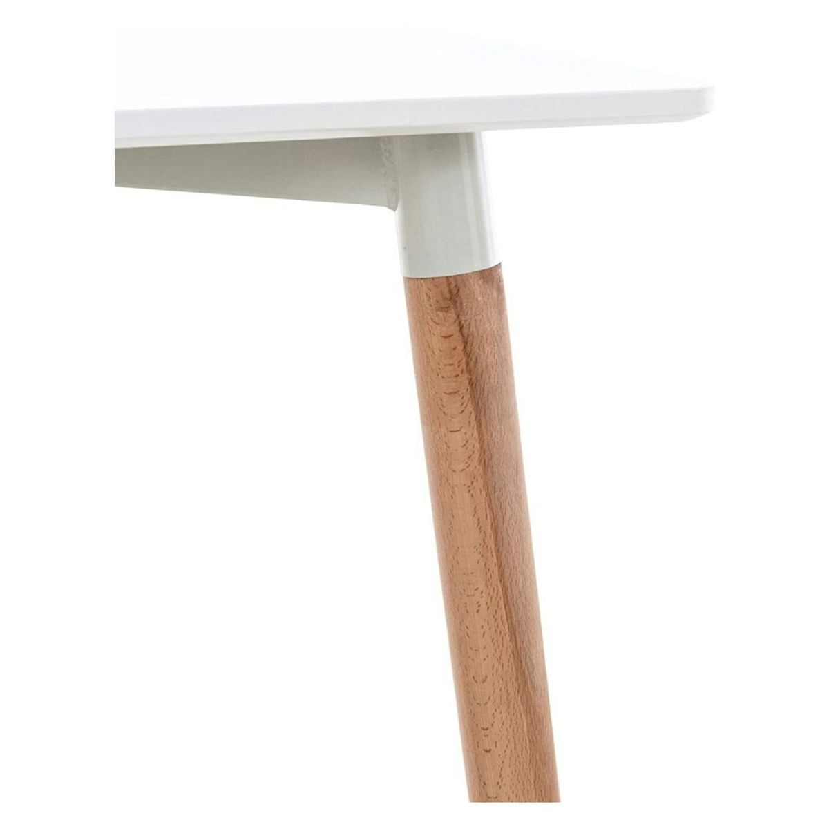MOBLIHOUSE - Mesa Mdf Cuadrada Blanca 80cm Moblihouse
