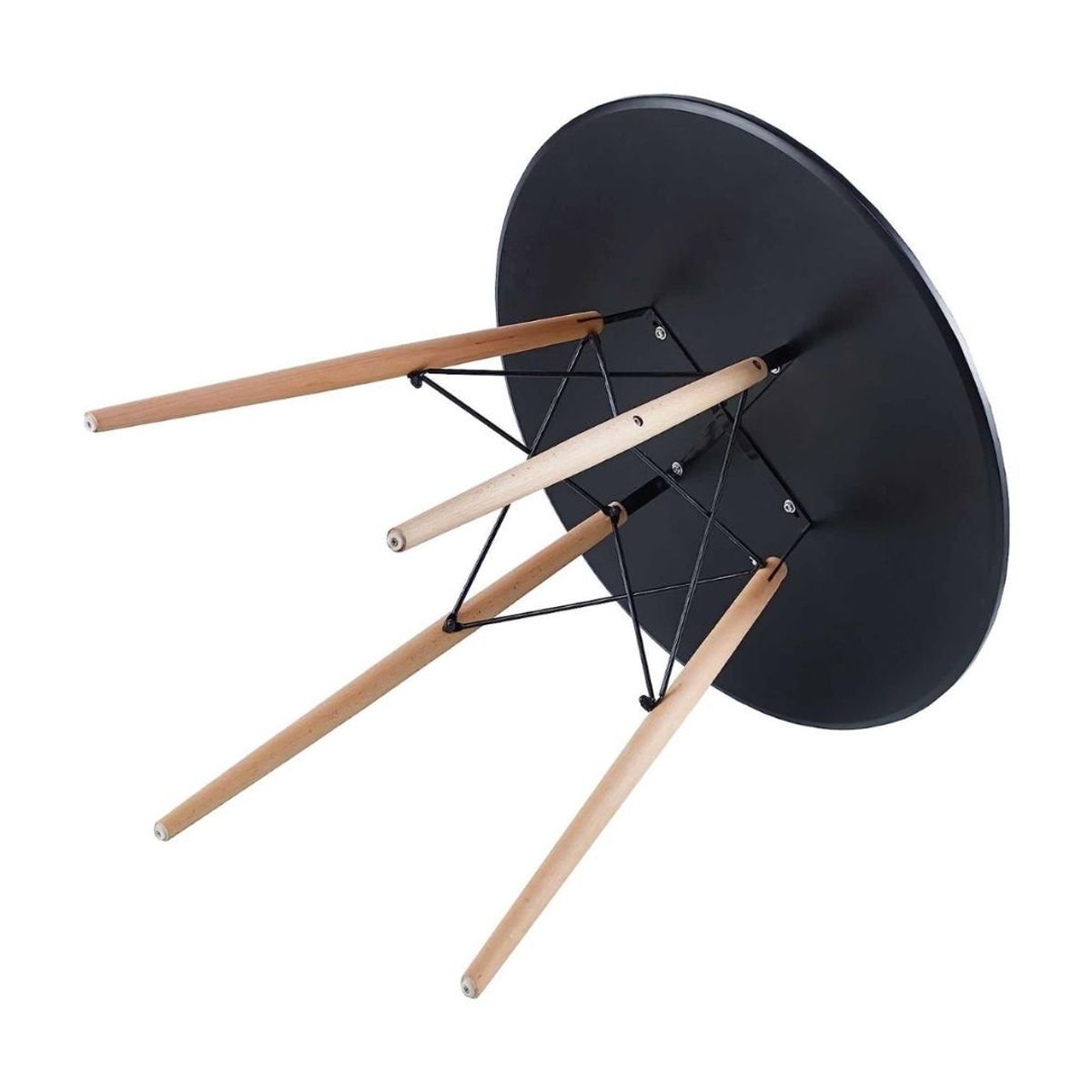 MOBLIHOUSE - Mesa Milano Negra 80cm Moblihouse_.