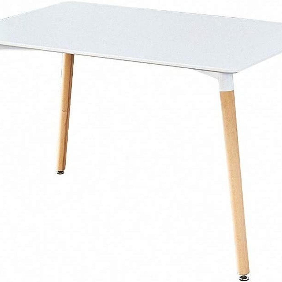 MOBLIHOUSE - Mesa De Comedor 6 Puestos Blanca 120x60x73cm Moblihouse_.