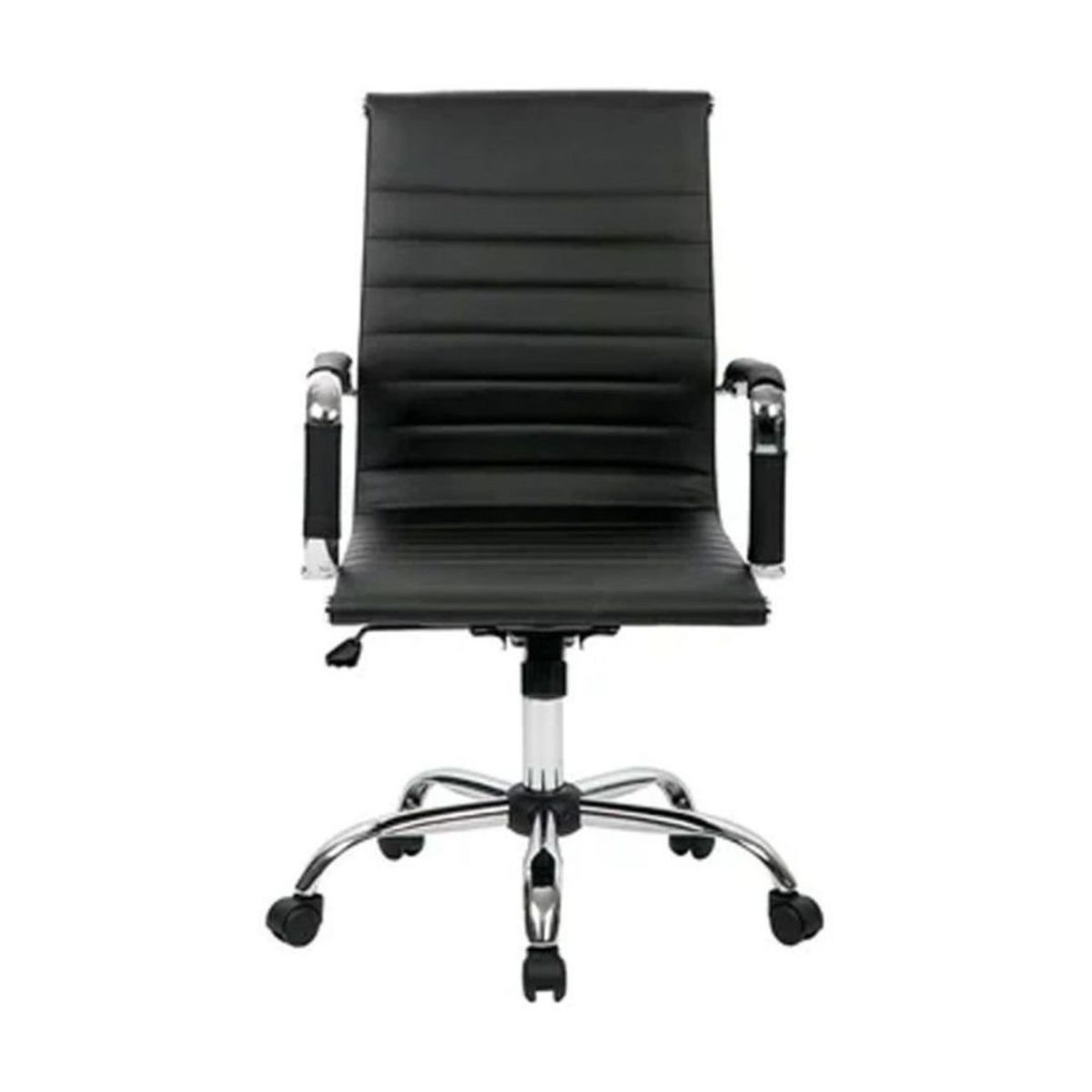 MOBLIHOUSE - Silla Tipo Secretarial Ergonómica Negra