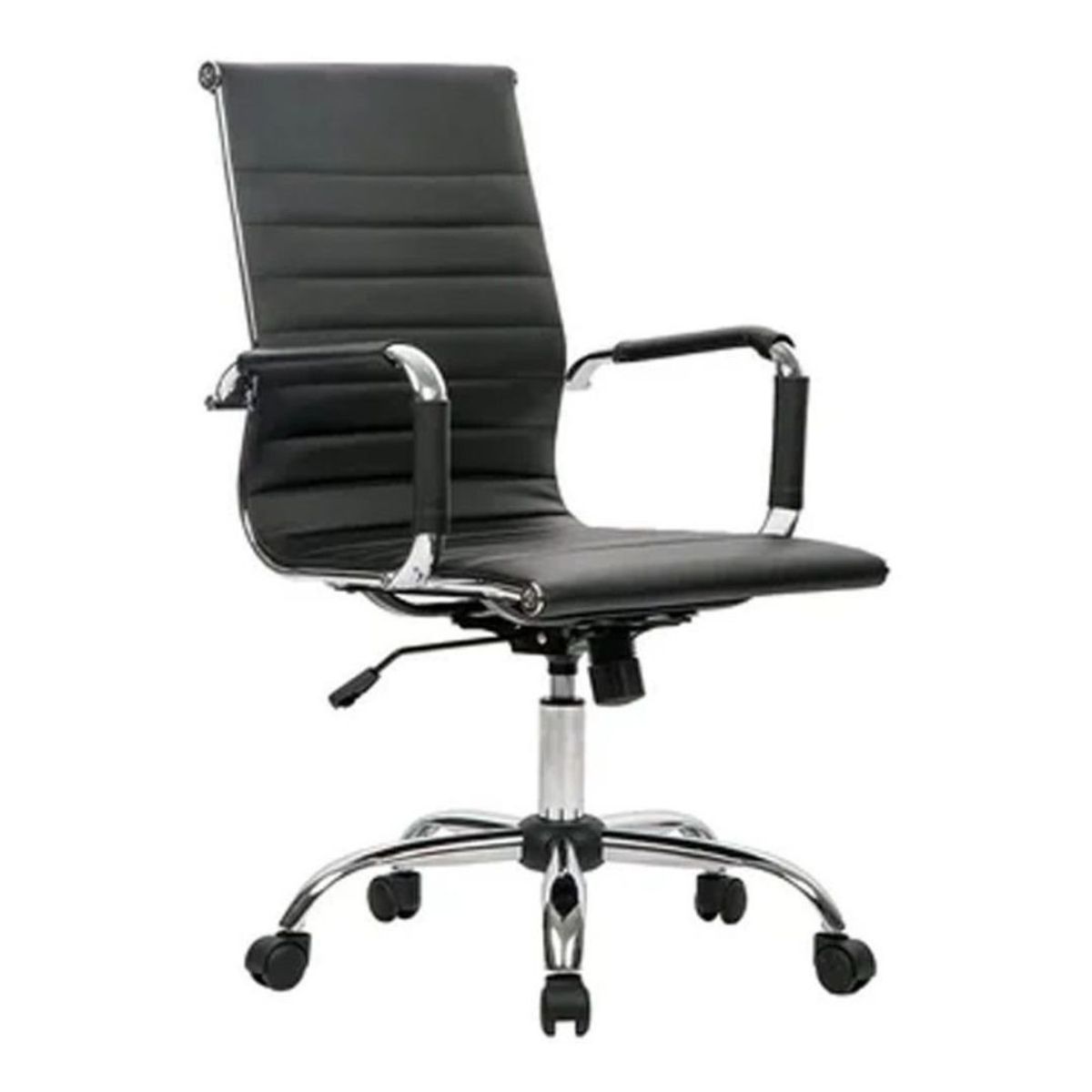 MOBLIHOUSE - Silla Tipo Secretarial Ergonómica Negra