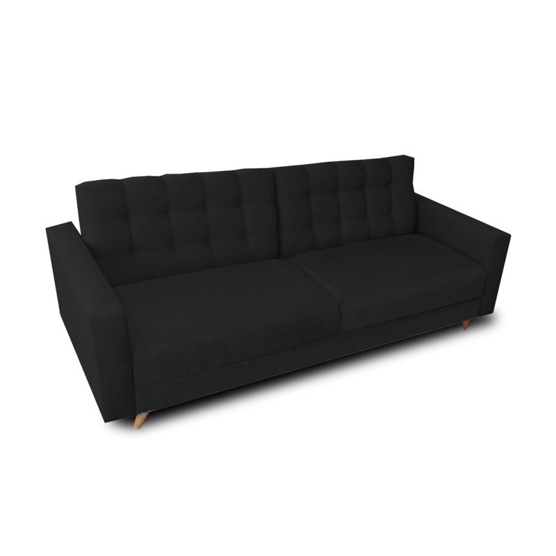 MAGIC CLASS - SOFÁ CAMA RUBÍ ECOCUERO NEGRO