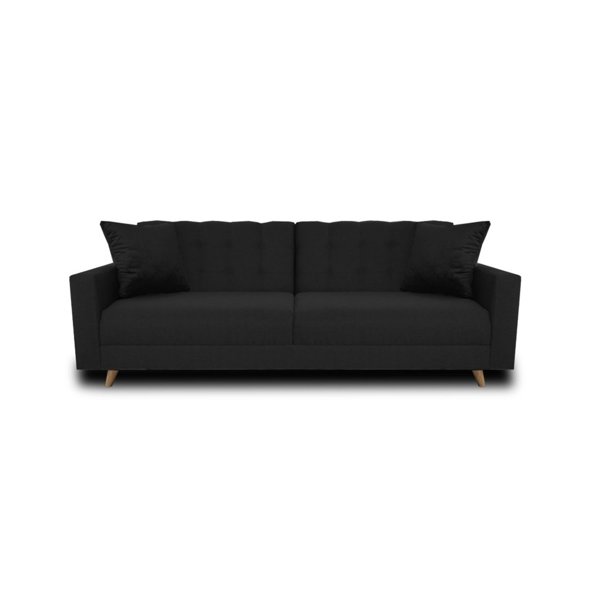 MAGIC CLASS - SOFÁ CAMA RUBÍ ECOCUERO NEGRO
