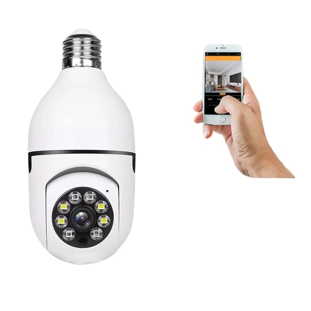 GENERICO - CAMARA DE SEGURIDAD 360 BOMBILLO APP TUYA 1080P WIFI