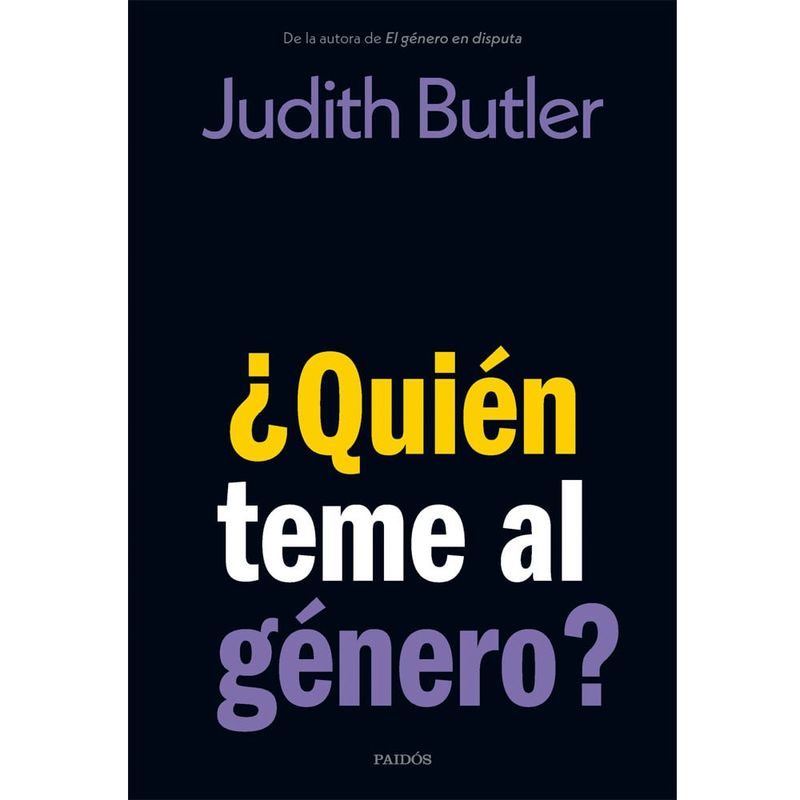 COMERCIALIZADORA EL BIBLIOTECOLOGO - ¿Quién teme al género?  Judith Butler