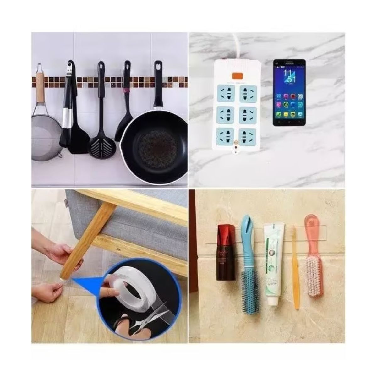 AFM - Cinta Doble Faz Adhesiva Silicona Multiusos 10 Mt