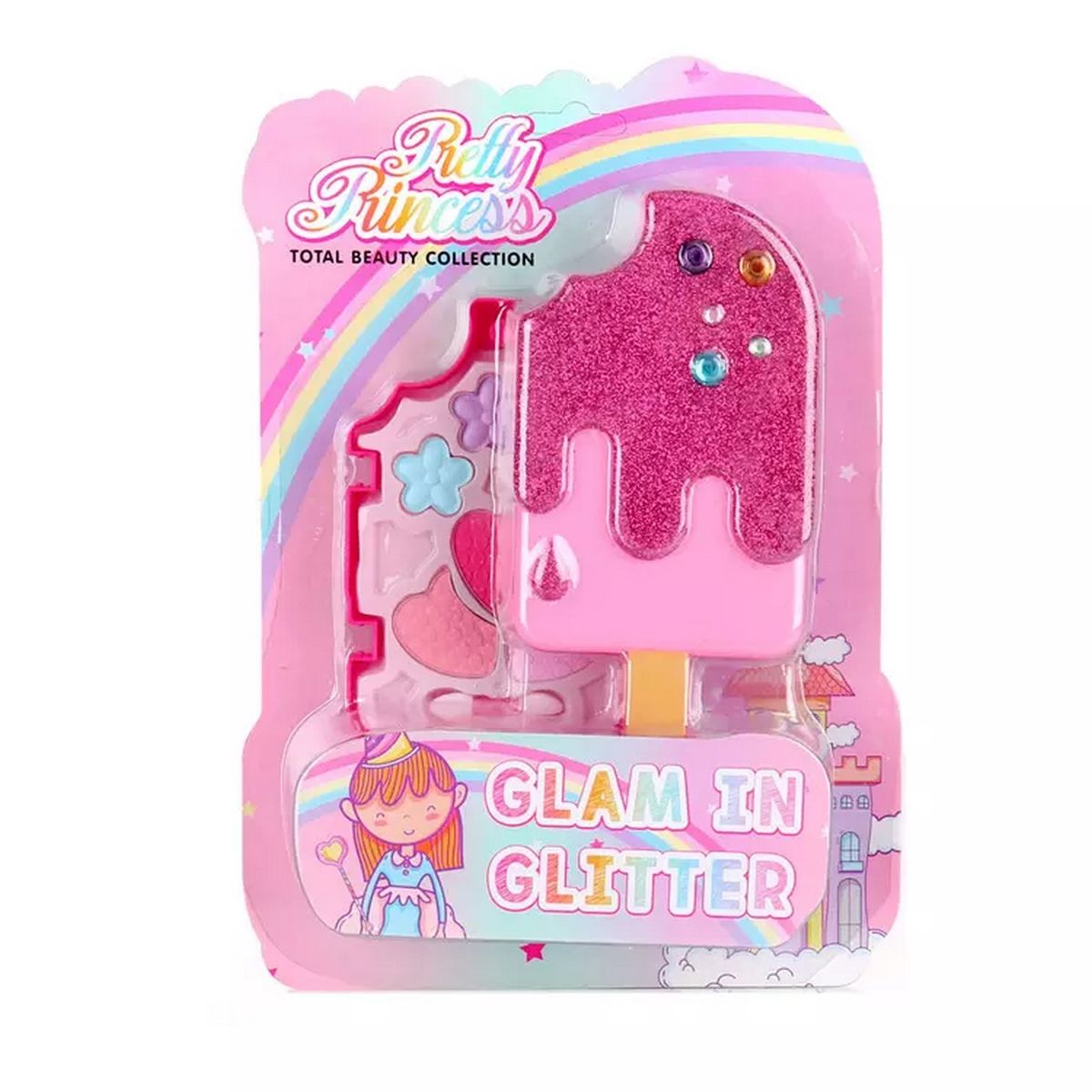 GENERICO - Kit De Maquillaje Para Niñas Juguete Princesas Paleta