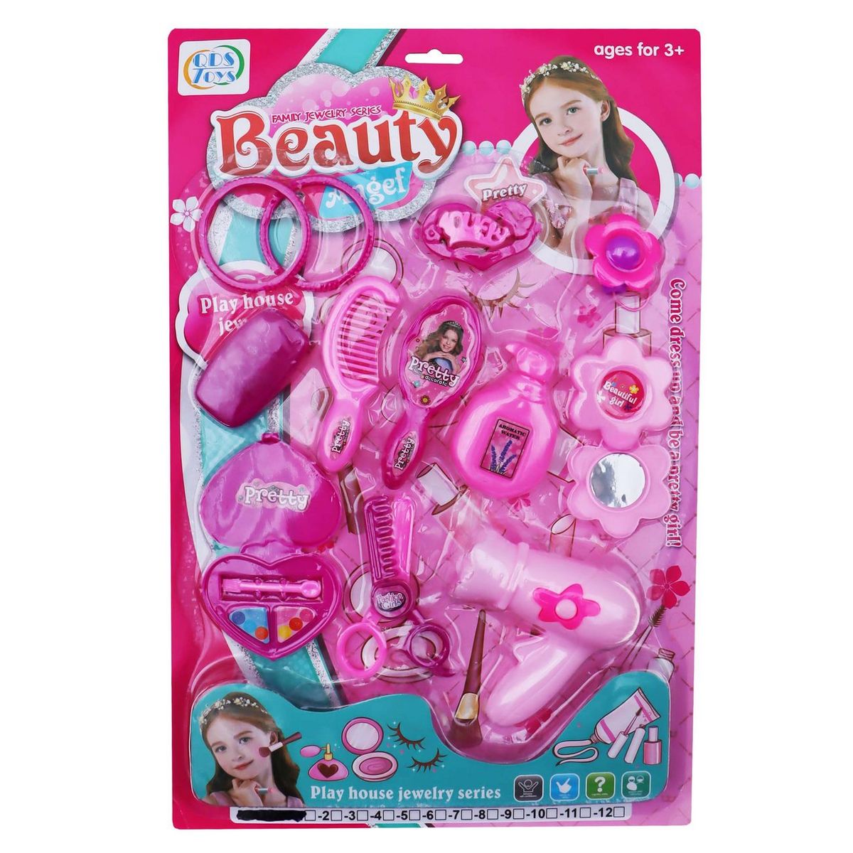 GENERICO - Juego Kit De Belleza Para Niñas Accesorios Juguetes
