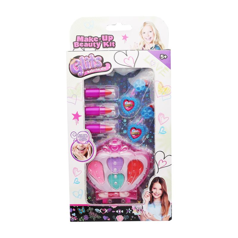 GENERICO - Kit De Maquillaje Para Niñas Juguete Princesa Corona Labial