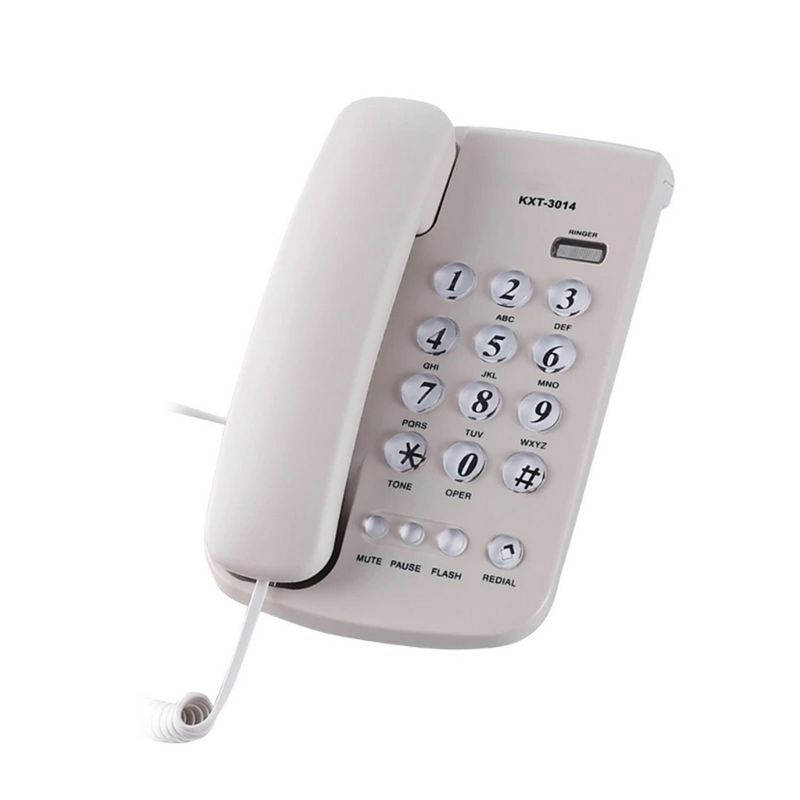 GENERICO - Telefono Fijo Escritorio Casa Mesa Pared Alambrico Kxt-3014