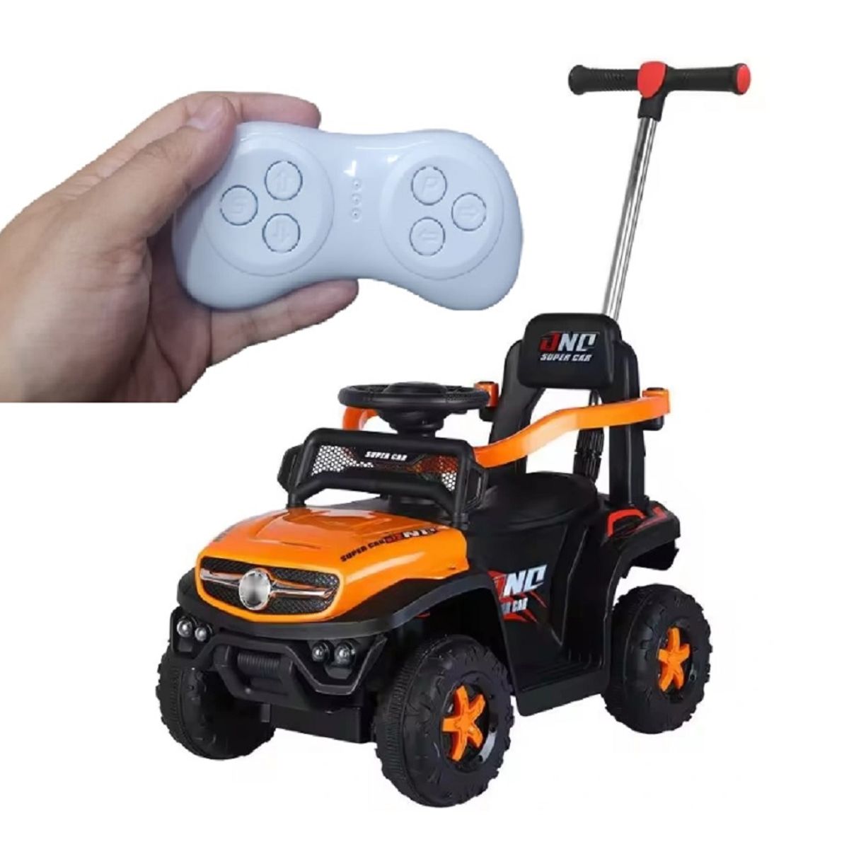 GENERICO - Carro Montable Bebe Paseador Musical Juguete Control 1-5 año