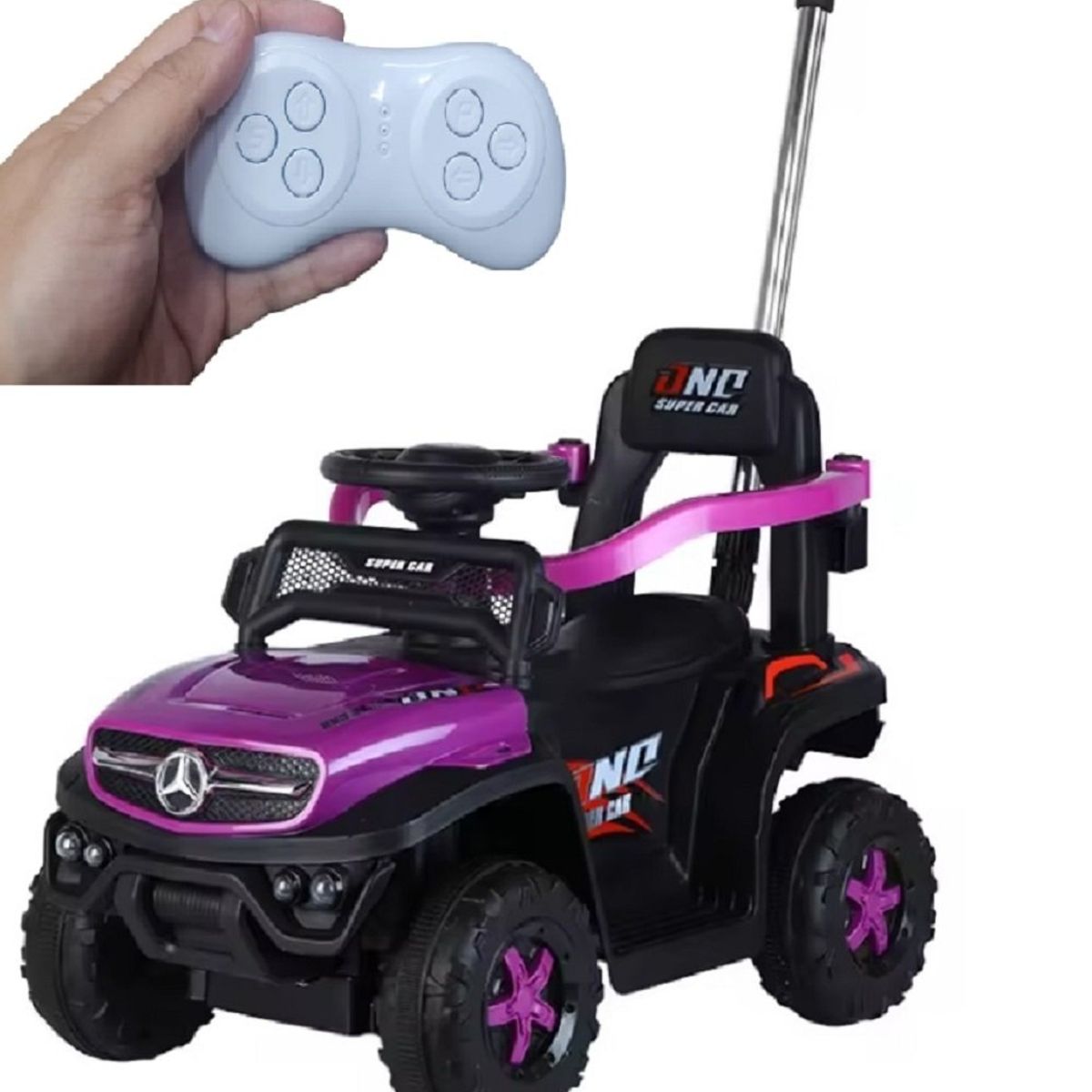 GENERICO - Carro Montable Bebe Paseador Musical Juguete Control 1-5 año