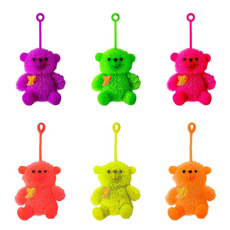 GENERICO - Yoyo Juguete Luces Bolitrones Oso Antiestrés X 6 Unidade