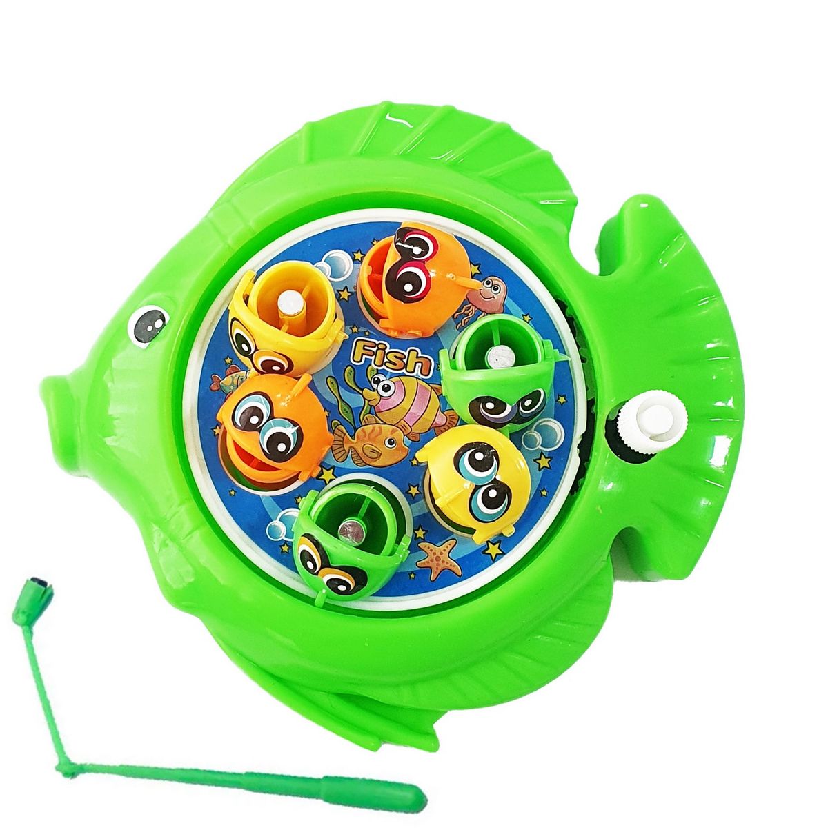 GENERICO - Juego De Pesca Iman Juguete Giratorio Infantil Pez Verde